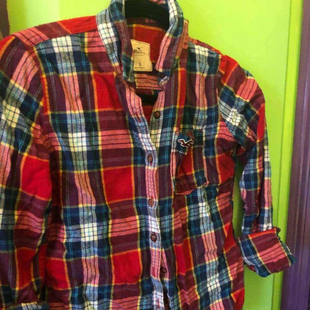 Hco flannel red and blue plaid